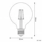 LED mlečna Globe sijalka G95 4W 470Lm E27 2700K - M04