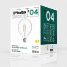 LED prozorna Globe sijalka G125 7W 806Lm E27 2700K zatemnilna - T04