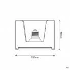 LED smoky sijalka Ghost Line 120x90 6W 380Lm E27 1900K zatemnitvena - G13