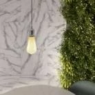 Viseče svetilo z zavitim kablom in grlom za žarnico - Izdelano v Italiji