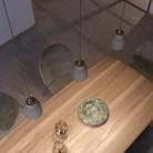 Viseče svetilo s tekstilnim kablom in keramičnim senčilom v obliki vaze  - Izdelano v Italiji