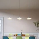 Viseča razsvetljava Izdelano v Italiji skupaj s kablom iz tkanine, senčnik Swing Pastel s kovinsko obdelavo