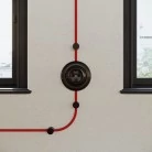 Podstavek iz porcelana za električno vtičnico in stikalo / preklopnik