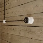 Porcelan belo stikalo v obliki gumba