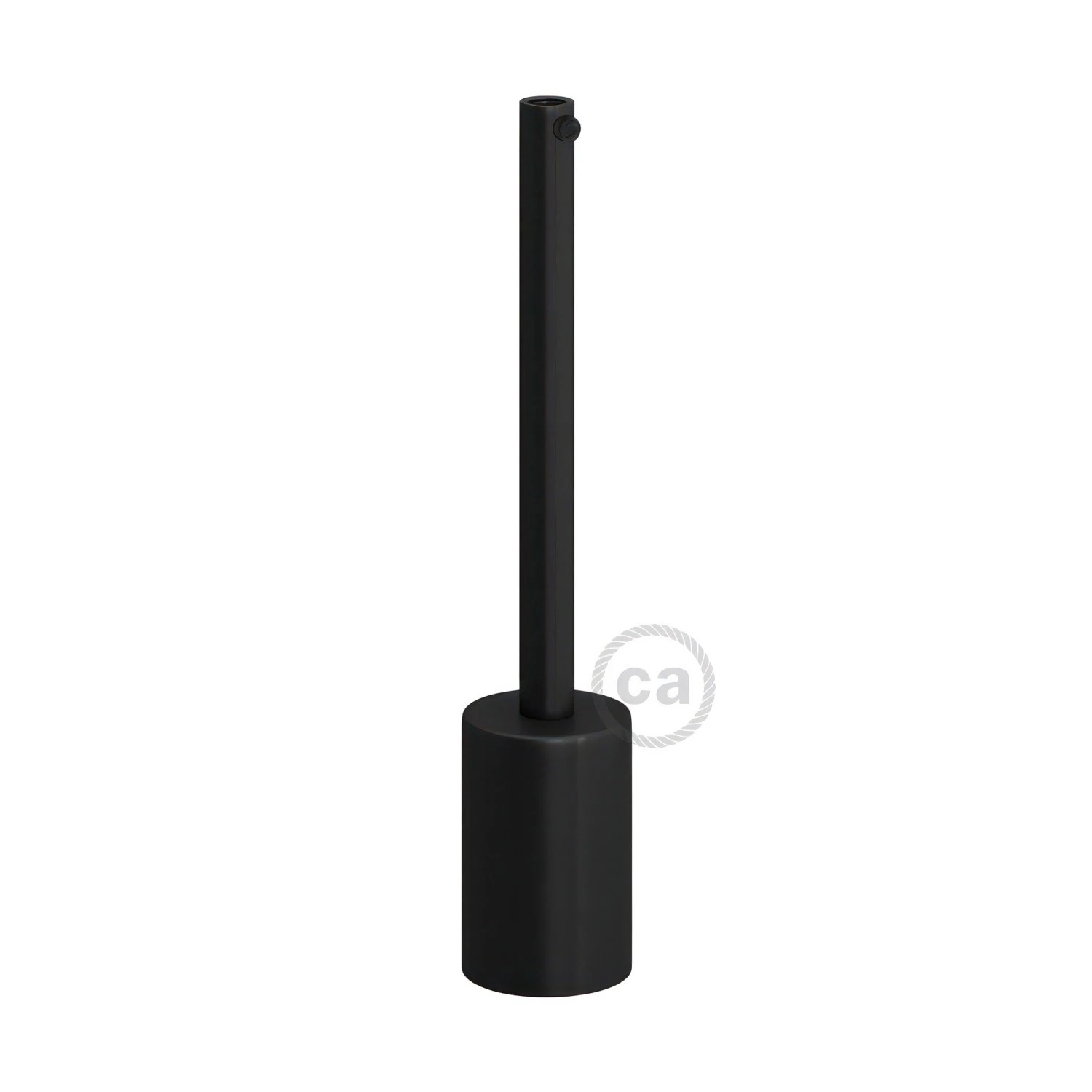 Cilindrično kovinsko grlo E27 s 15 cm dolgo objemko - komplet