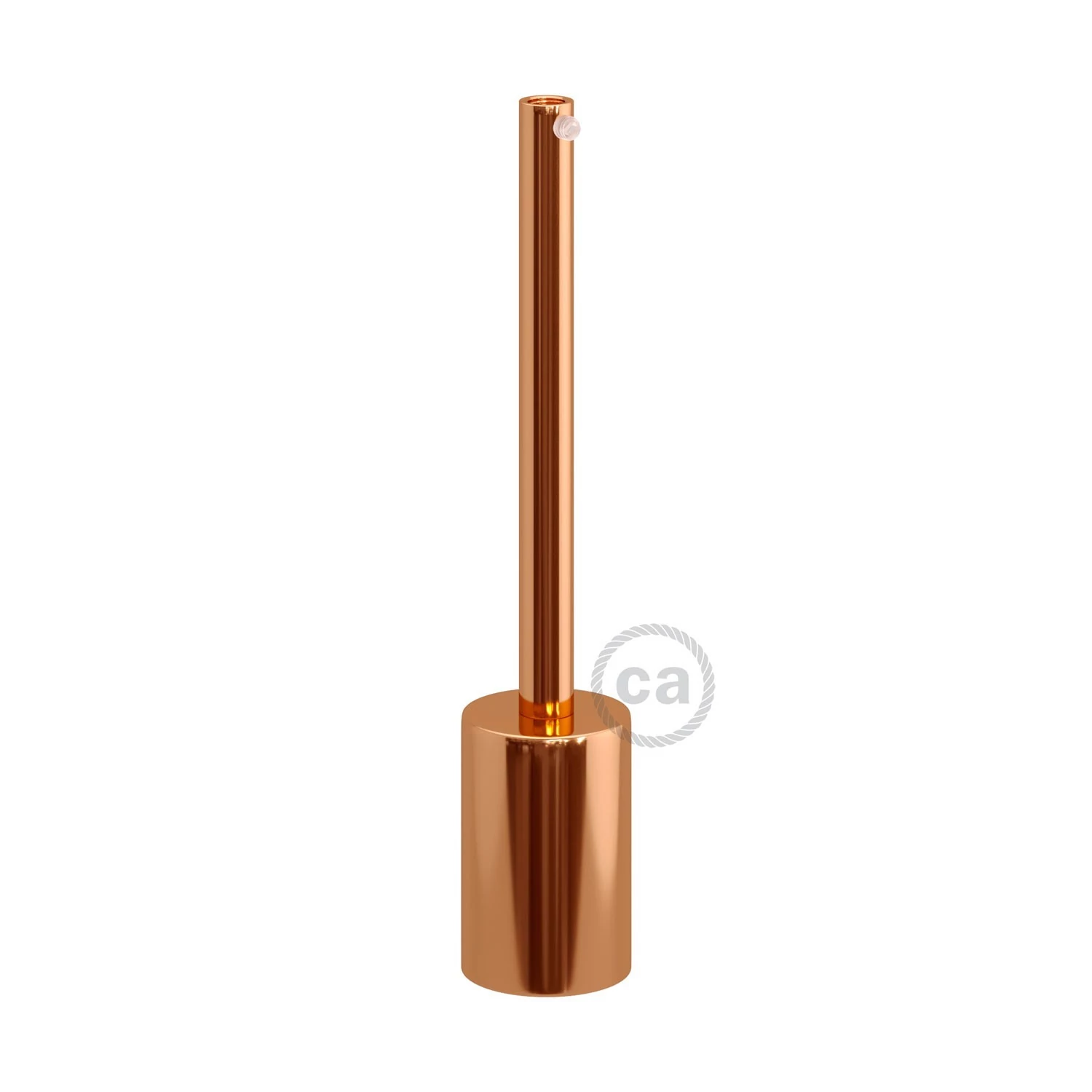 Cilindrično kovinsko grlo E27 s 15 cm dolgo objemko - komplet