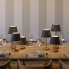 Namizno kovinsko svetilo Alzaluce s senčilom Impero, s kablom, stikalom in vtikačem
