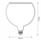 LED prozorna žarnica Ghost Line G200 CRI 90 5W 350Lm E27 2200K z možnostjo zatemnitve - G06