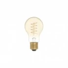 LED zlata sijalka C03 Carbon linija, spiralna nitka A60 4W E27 zatemnilna 1800K