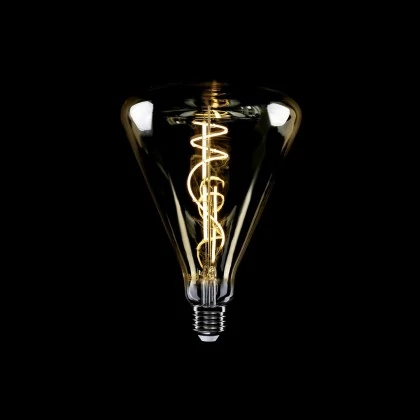 LED zlata sijalka H06 Cone 140 8,8W E27 zatemnilna 2200K