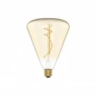 LED zlata sijalka H06 Cone 140 8,8W E27 zatemnilna 2200K