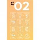 LED zlata sijalka C02 Carbon linija, spiralna nitka G45 2,2W E14 zatemnilna 1800K