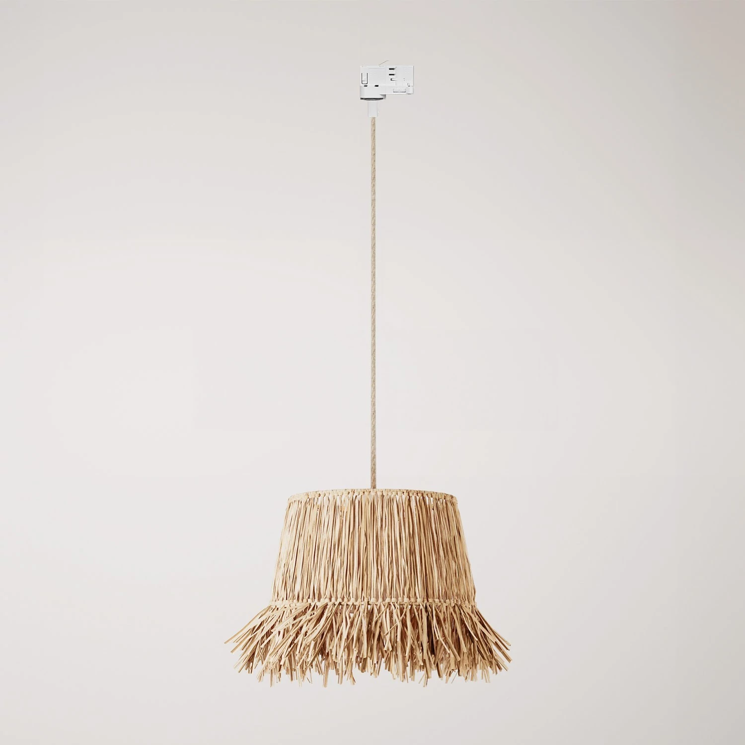 Lampă Honolulu, tip șină cu abajur din rafie