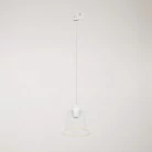 Lampă suspendată cu Bec transparent Ghost în formă de con, cu șine