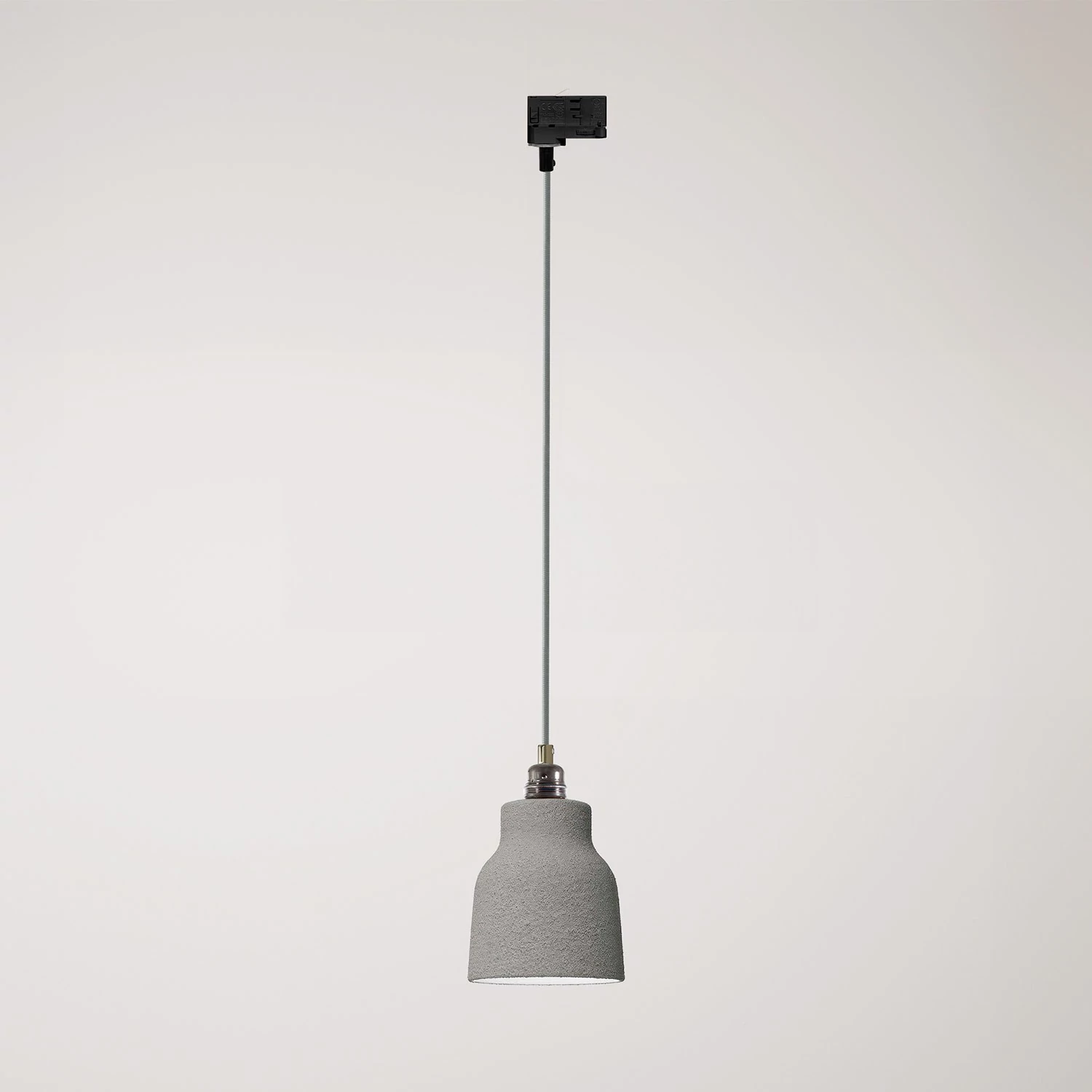 Lustră suspendată cu abajur Vaso și adaptor pentru șină