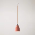 Lustră suspendată cu abajur Vaso și adaptor pentru șină