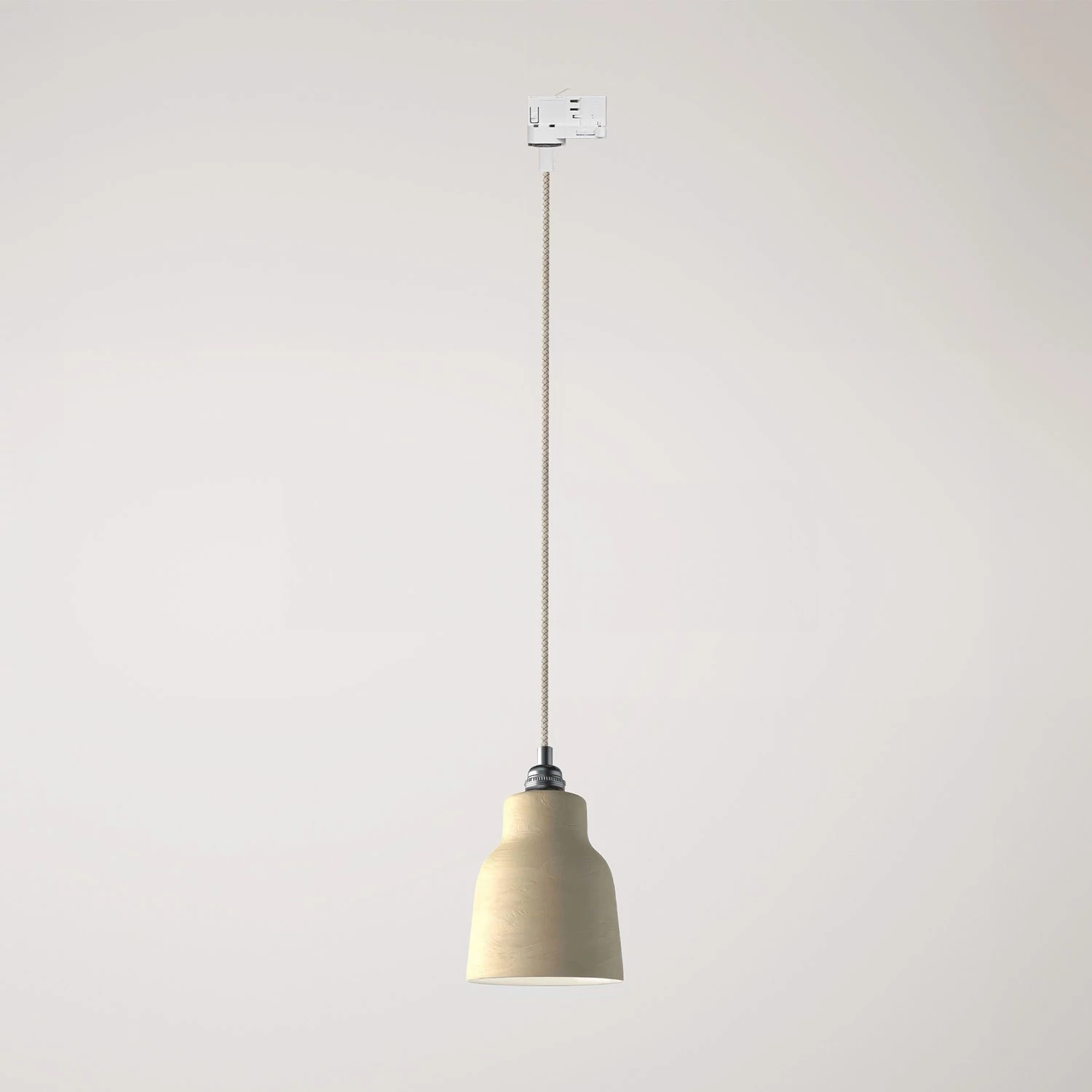 Lustră suspendată cu abajur Vaso și adaptor pentru șină