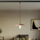 Lustră suspendată cu abajur ceramic Piatto pentru șină