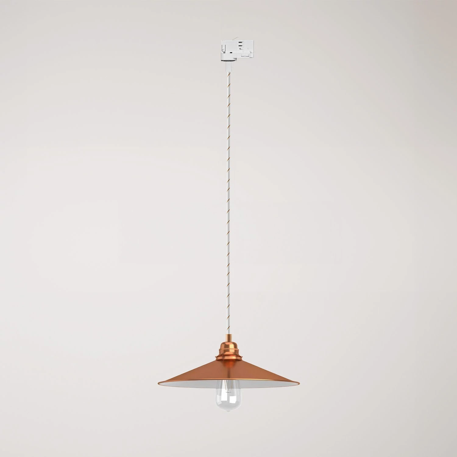 Candelabru cu abajur Swing pentru șină