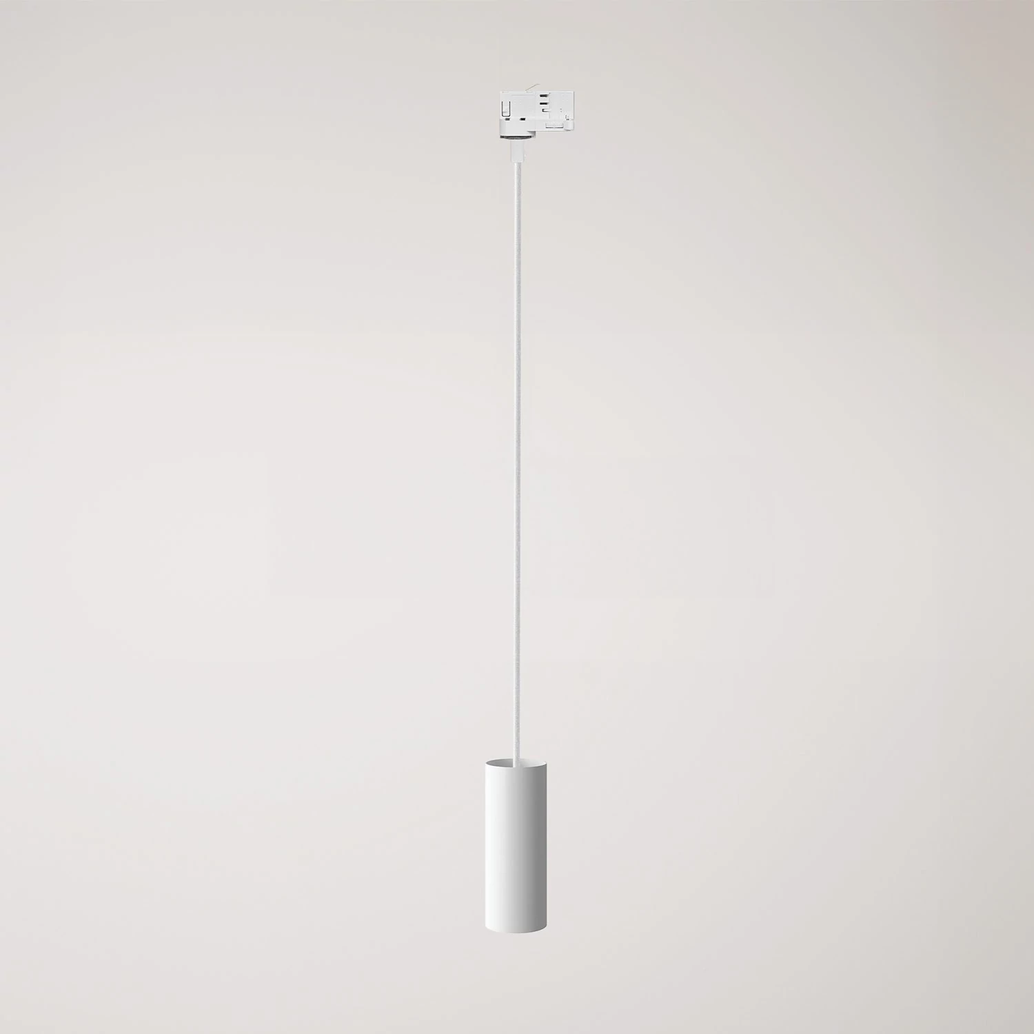 Lampă suspendată cu abajur Tub-E14 pentru șine