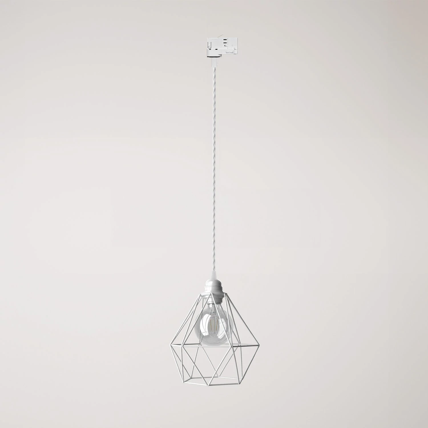 Lampă suspendată cu cușcă Diamond pentru șine