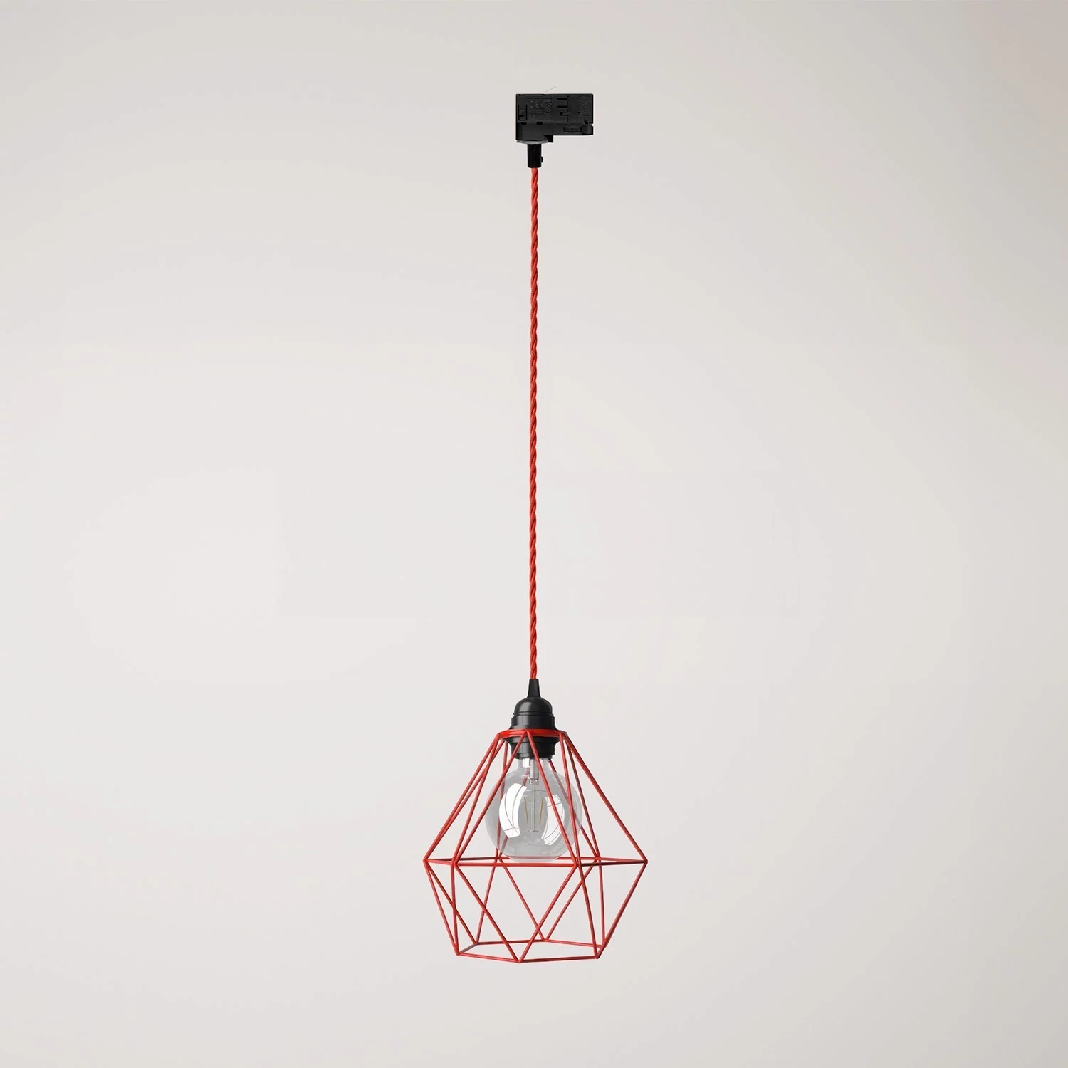 Lampă suspendată cu cușcă Diamond pentru șine