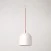 Lampă suspendată cu șină și abajur ceramic Campana M