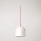 Lampă suspendată cu șină și abajur ceramic Campana M