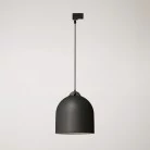 Lampă suspendată cu șină și abajur ceramic Campana M