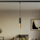 Lampă suspendată cu șină și abajur dublu Tub-E14