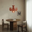 Vzmetna svetilka s klasičnim senčnikom SHHANDELIER iz materiala, ki absorbira zvok