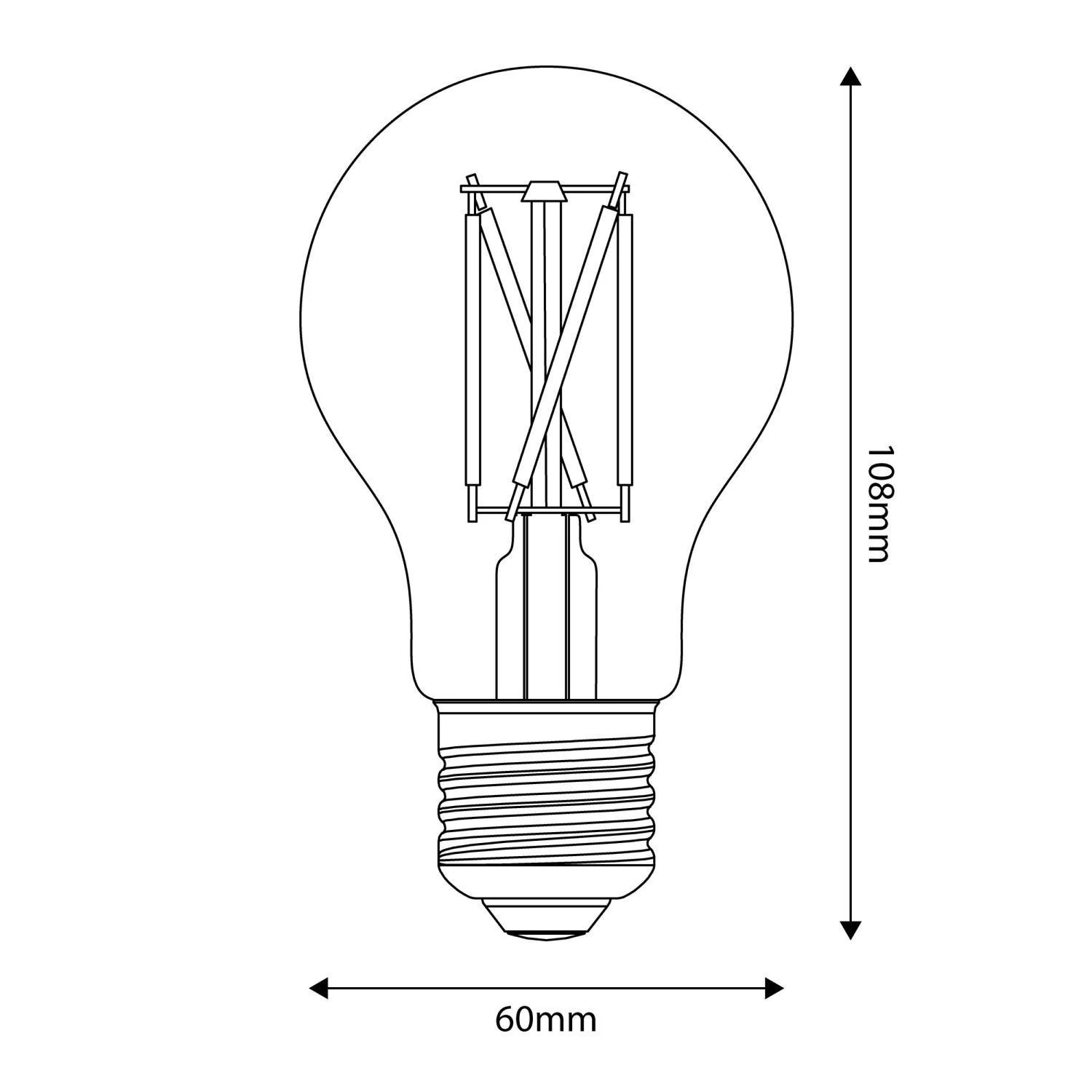 LED žarnica z učinkom porcelana CRI 95 A60 11W 1055Lm E27 2700K z možnostjo zatemnitve - P07