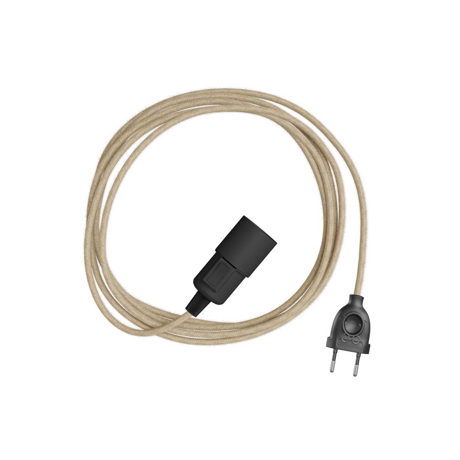 Snake Plug-in svetilka z barvnim tekstilnim kablom