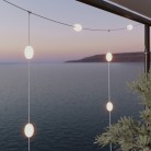 Zunanja svetloba veriga v slogu mreže s 7 žarnicami IP67 - Marina GRID
