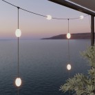 Zunanja svetloba veriga v slogu mreže s 7 žarnicami IP67 - Marina GRID