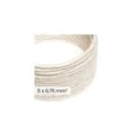 DALI tekstilni električni kabel 5x0,75 mm² v naravnem belem lananem platnu - Kabel za dizajnersko razsvetljavo RN01