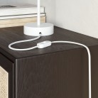 Ploski tekstilni kabel, prekrit z Optical White Gloss - PM01
