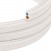 Ploski tekstilni kabel, prekrit z Optical White Gloss - PM01