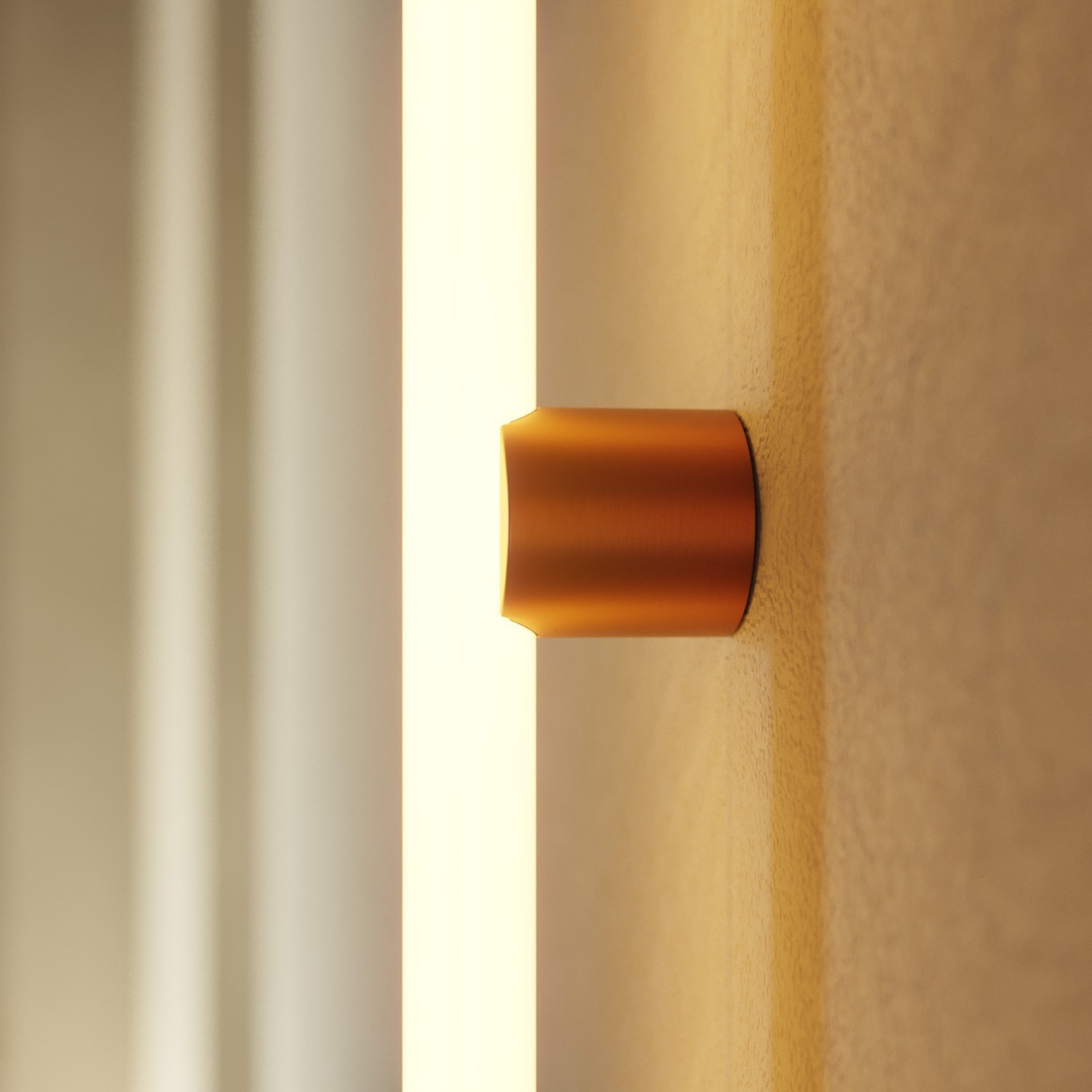 Kovinska stenska ali stropna svetilka esse14 z LED linearno žarnico S14d