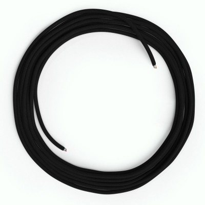 LAN - Eternetni tekstilni kabel RM04 Črn - Cat 5e brez RJ45 vtiča