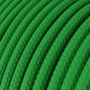 Okrogel tekstilen električen kabel RM06 - zelen