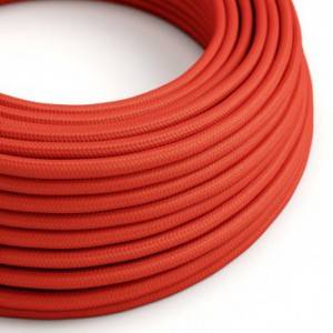 Okrogel tekstilen električen kabel RM09 - rdeč