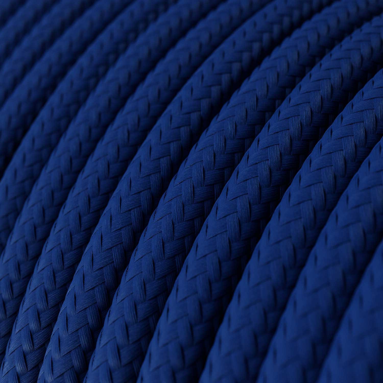 Okrogel tekstilen električen kabel RM12 - moder