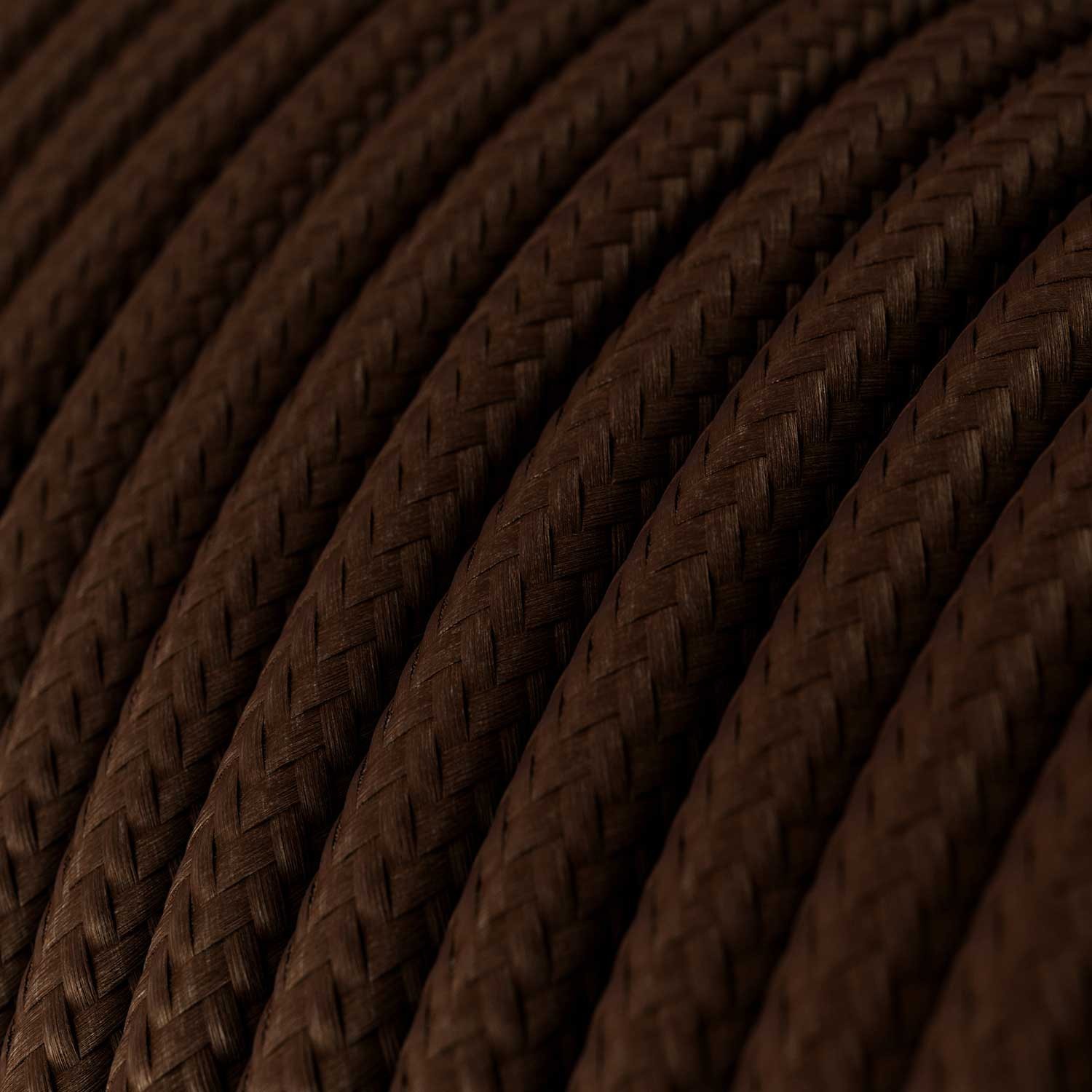 Okrogel tekstilen električen kabel RM13 - rjav