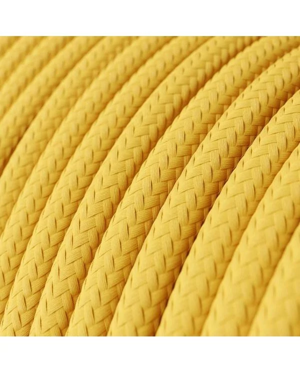 Okrogel tekstilen električen kabel RM10 - rumen
