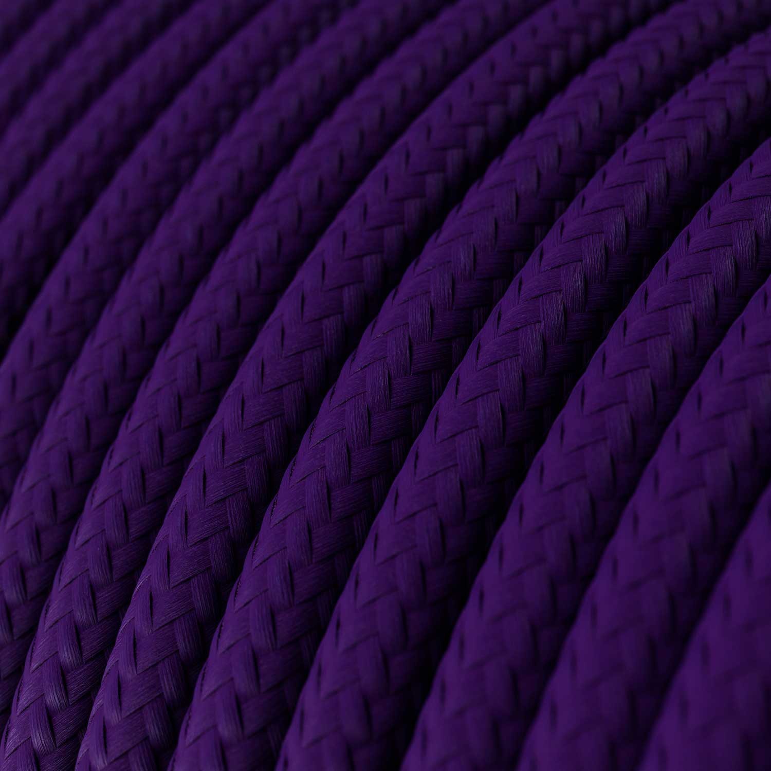 Okrogel tekstilen električen kabel RM14 - vijola