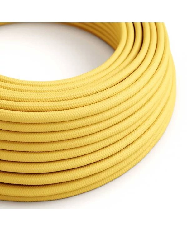 Okrogel tekstilen električen kabel RM10 - rumen