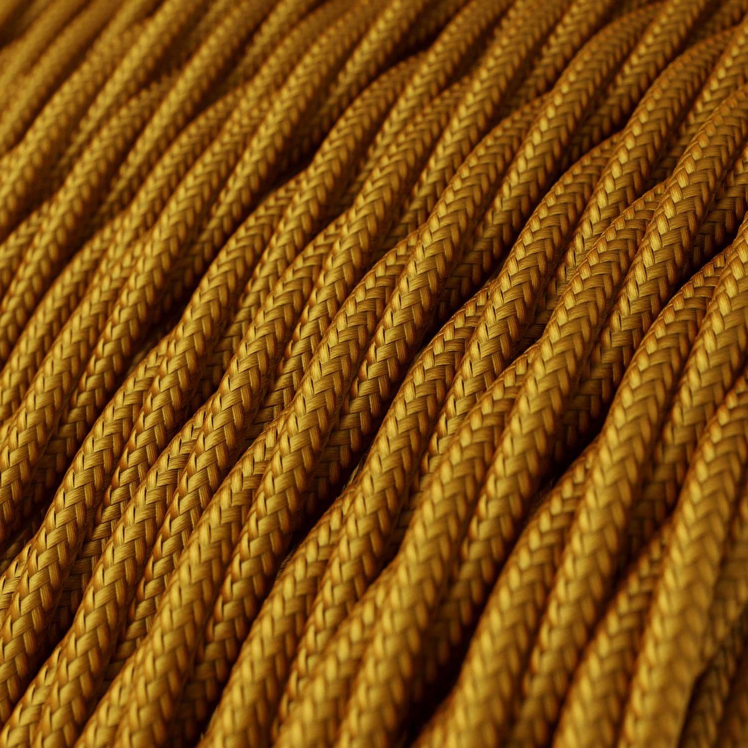 Zavit tekstilen električen kabel TM05 - zlat