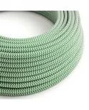 Okrogel tekstilen električen kabel RZ06 - zelen
