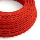 Zavit tekstilen električen kabel TM09 - rdeč